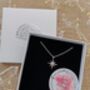 Handmade Sterling Silver North Star Birthstone Christmas Necklace: January Birthstone, thumbnail 3 of 12