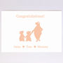 Personalised New Baby Boy Or New Baby Girl Bears Card, thumbnail 6 of 8