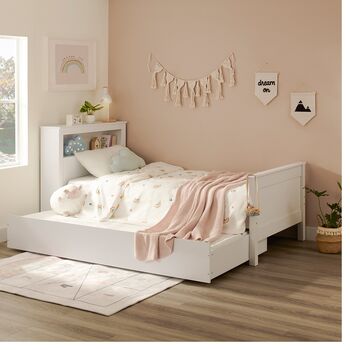 Fraser Single Storage Bookcase Bed With Trundle Drawer, 2 of 6