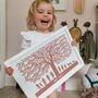 Personalised Family Tree Silhouette Print, thumbnail 1 of 8