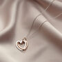 Personalised Interlinking Hearts Necklace With Gold, thumbnail 5 of 7