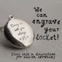 Silver Personalised Locket Necklace, thumbnail 3 of 10