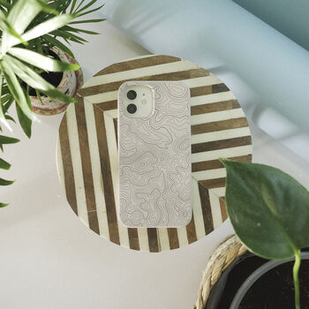 Terrain Lines Biodegradable Phone Case, 6 of 8