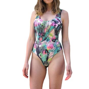 Sun And Cactus Reversible One Piece Swimsuit, 4 of 6