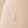 Personalised Sterling Silver Tiny Teardrop Pendant Necklace, thumbnail 3 of 10