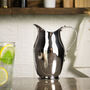 Silver Hammered Copper Pitcher Bedside Jug, 1500 Ml, thumbnail 1 of 8
