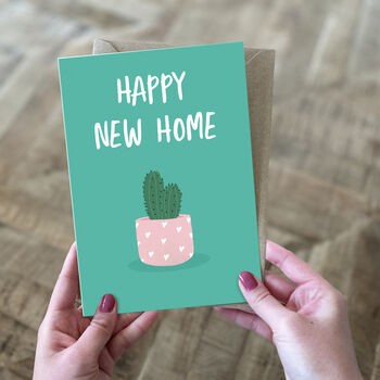 Happy New Home Cactus Card For Plant Lovers, 2 of 3