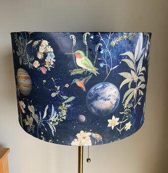 Velvet Fantasy Space Universe Themed Lampshade, 4 of 4