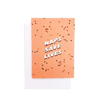 'Naps Save Lives' Greeting Card, 2 of 3