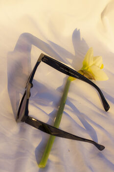 Black Triangular Cut Block Sunglasses, 2 of 5