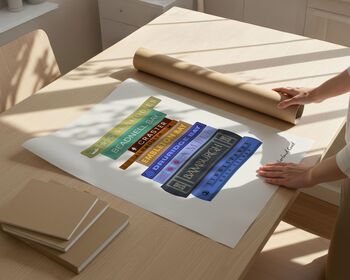 Northumberland Coast Book Stack Art Print, 6 of 6