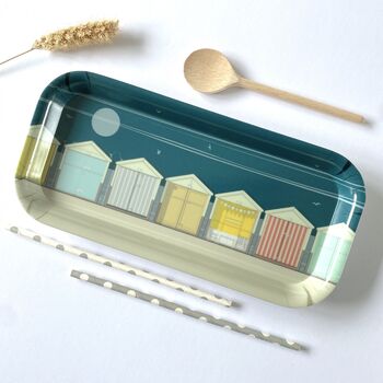 Beach Huts Melamine Tray, 2 of 7