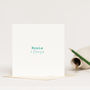 Lovebirds Wedding Anniversary Card Emerald Green, thumbnail 7 of 9