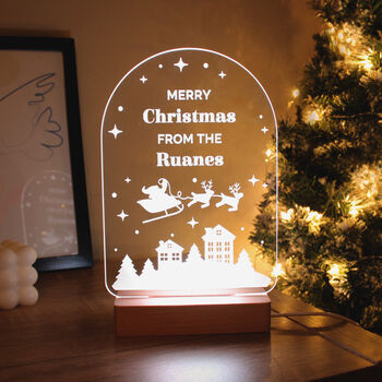 Personalised Christmas LED Light For Family, 3 of 8
