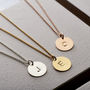 Personalised Initial Disc Necklace, thumbnail 5 of 10