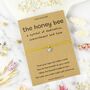 The Honey Bee Spirit Animal Charm Wish Bracelet, thumbnail 1 of 4
