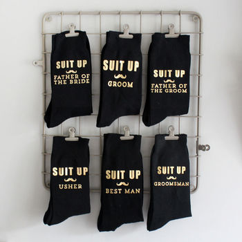 'Suit Up' Groom / Best Man / Usher Socks, 2 of 6
