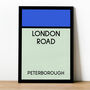 London Road Monopoly Peterborough Football Print, thumbnail 1 of 2