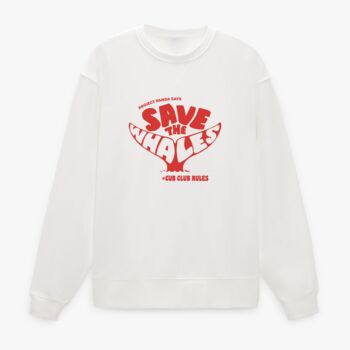 Children's And Adults Save The Whales Sweatshirt Or Tee, 2 of 3