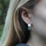 Silver Or Gold Plated Vermeil Coil Hoop Earrings, thumbnail 4 of 4