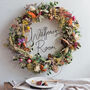Personalised Dried Flower Wire Wreath, thumbnail 1 of 4