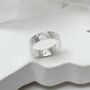 Sterling Silver Diamond Set Secret Message Ring, thumbnail 4 of 8