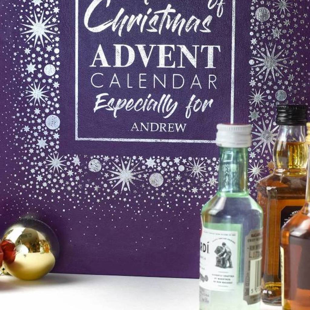 Personalised Luxury Spirits Advent Calendar Box By TheLittleBoysRoom