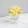 Artificial Daffodils In Glass Vase, thumbnail 5 of 6