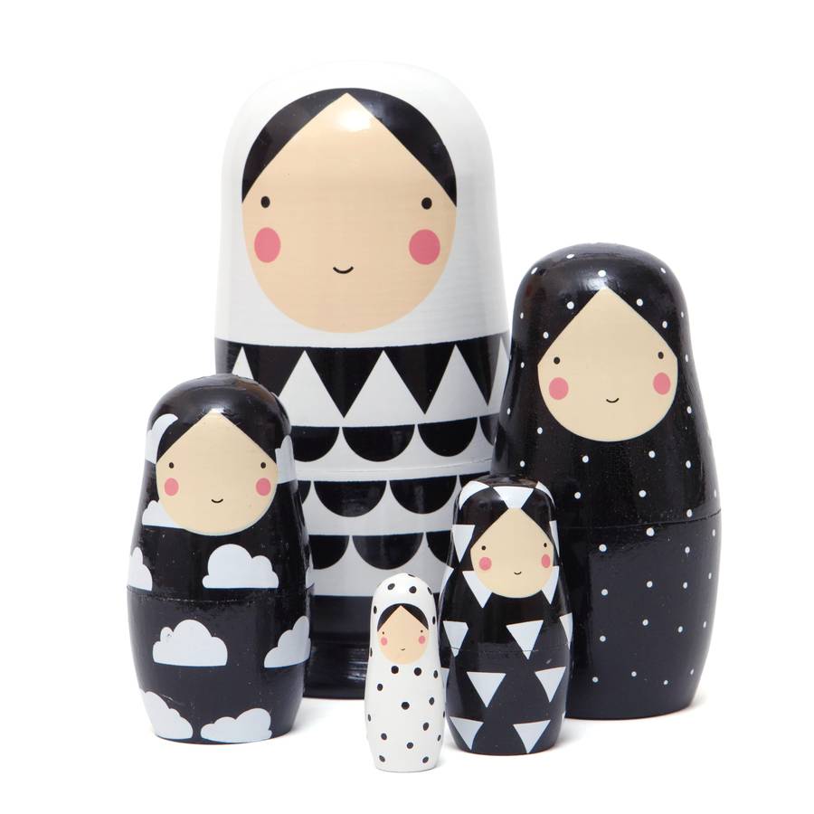 wooden nesting dolls by little baby company