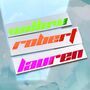 Fluorescent Racing Name Decal Personalised Vinyl, thumbnail 1 of 8