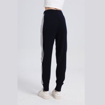 Navy Cuffed Cashmere Jogger, 3 of 3