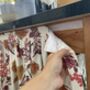 Fall Decor Velcro Sink Skirt, Bespoke Under Cabinet Curtain, thumbnail 5 of 5