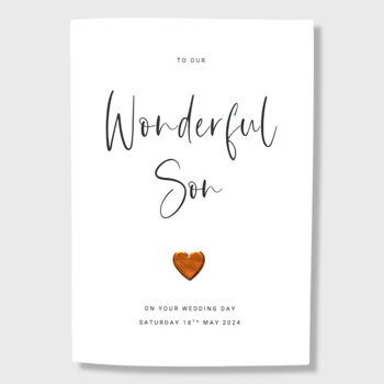 Wedding Day Card Wonderful Son, 2 of 4