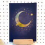 Celestial Moon And Star Foiled A5 Mini Art Print, thumbnail 2 of 7