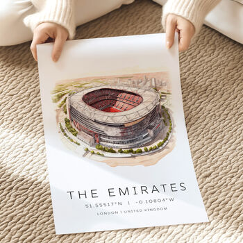 Emirates Stadium Football Print, 2 of 5