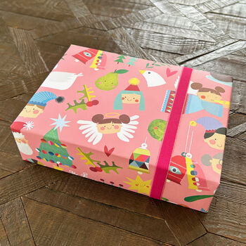 Christmas Characters Wrapping Paper Two Sheets, 6 of 7