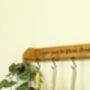 Custom Engraved Farmhouse Kitchen Pan Hanger – Handmade From Dartmoor Oak, thumbnail 10 of 12
