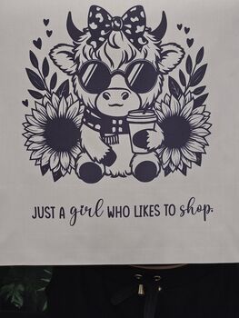 Personalised Tote Bag Cute Cow Design, 3 of 3