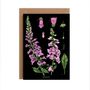 Botanical Foxglove Card, thumbnail 2 of 2