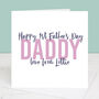 His First Father's Day Personalised Father's Day Card, thumbnail 2 of 4