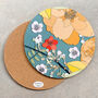 Large Heatproof Serving Platter Chica Camellia Teal, thumbnail 2 of 10