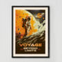 Set Of Three Space Themed Retro Unframed Posters Mixed Sizes, thumbnail 4 of 6