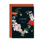 Champ De Fleur 'Love You' Botanical Card, thumbnail 2 of 2