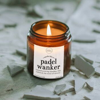 Padel Wanker Candle, Funny Padel Player Gifts, 4 of 12