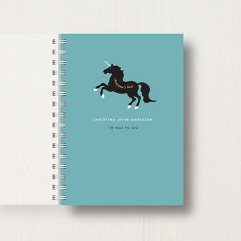 Personalised Unicorn Lovers Journal Or Notebook, 8 of 11