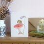 Mouse And Toadstool Greetings Card, thumbnail 6 of 8