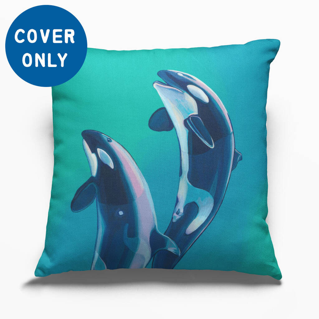 Orca Arctic Animals Cushion Cover, 1 of 10
