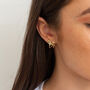 Gold Plated Shooting Star Wrap Earrings, thumbnail 3 of 8