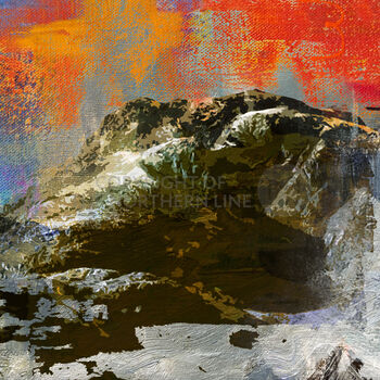 Scafell And Scafell Range Lake District Psoter Print, 2 of 4