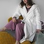 Personalised Message Long White Robe Dressing Gown Gift, thumbnail 2 of 5